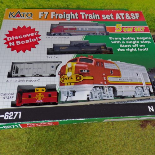 Spur N Kato 106-6271 / F7 Freight Train Set „AT & SF“ Digital