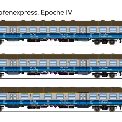 ESU 36476 n-Wagen, H0, Bnrz 728, 2. Kl, DB Ep.IV, silber, DC, Neu