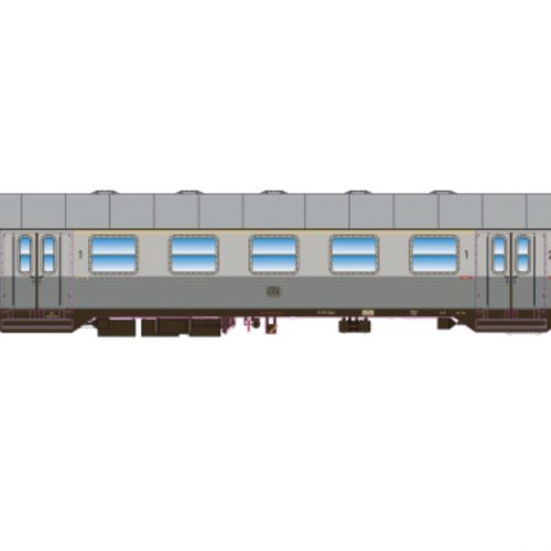 ESU 36487 n-Wagen, H0, AB4nb-59 1./2. Kl, DB Ep.III, silber, DC, Neu